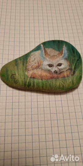 Натуральные камни, акрил - роспись сувенирные