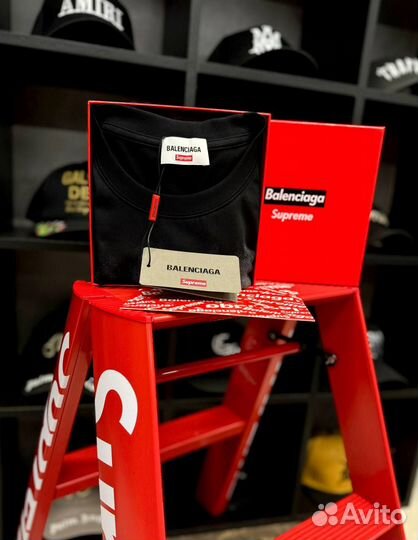 Футболка Supreme x Balenciaga + коробка