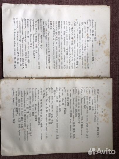 Антикварный русско-китайский словарь 1900 год