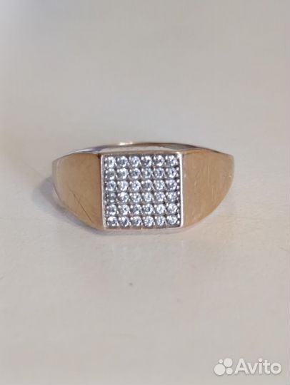 Золотое кольцо мужское