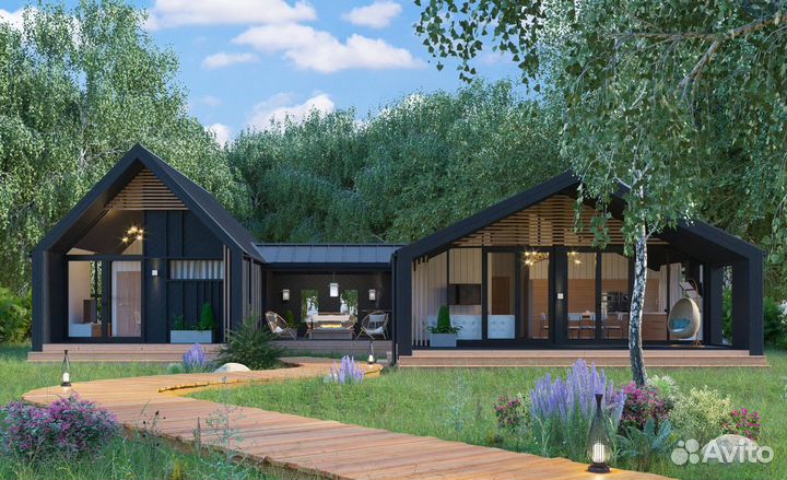 Дом 165м² на участке 1сот