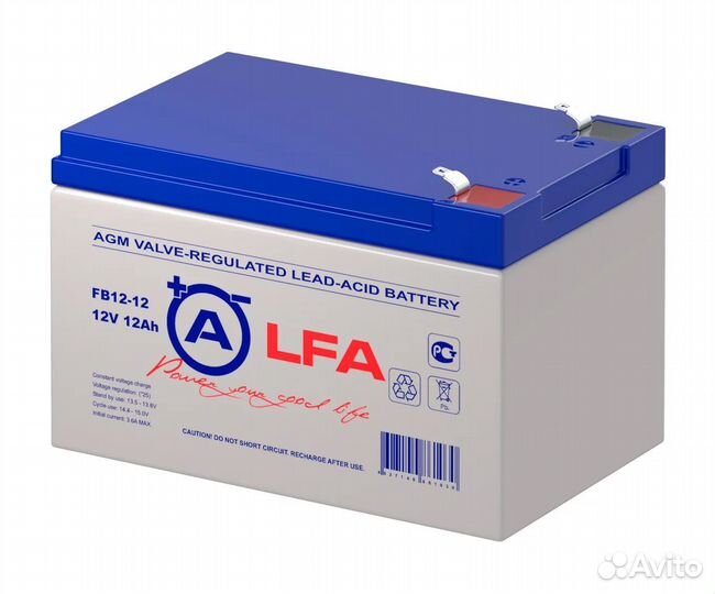Мото аккумулятор FB 12-12 alpha