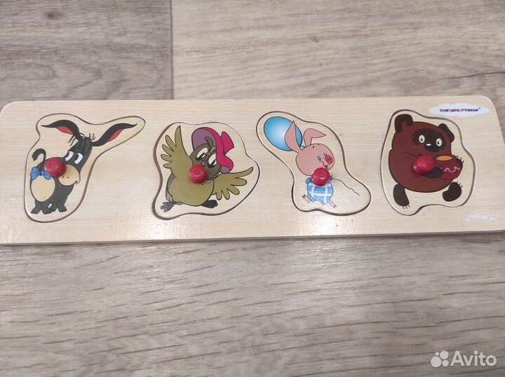 Развивашки. Деревянные вкладыши, поровозик сортер