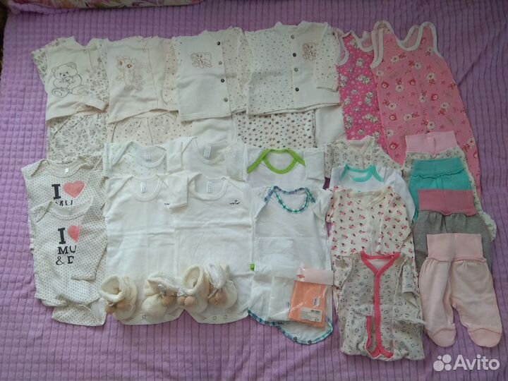 Детская одежда (можно для двойни), размер 50-74