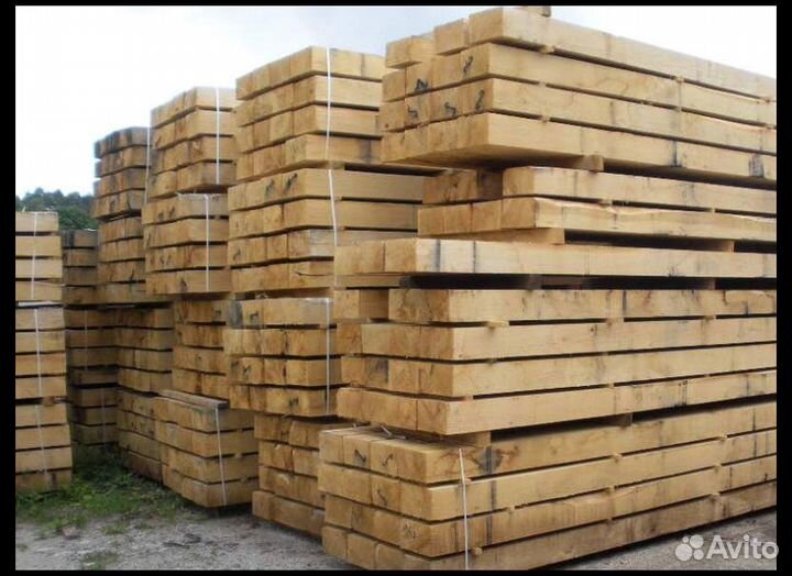 Шпала без креозота - куп.лю, хвоя, Тип 1, 500м3/ме