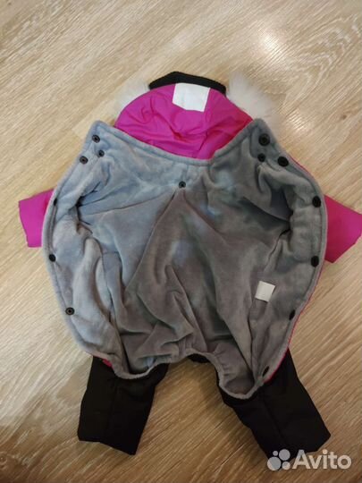 Зимний комбинезонс шапкой для собак