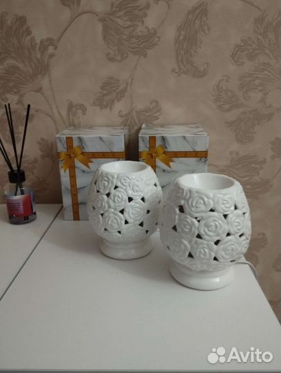 Керамическая бахурница+ светильник