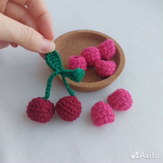 Фрукты, овощи вязаные
