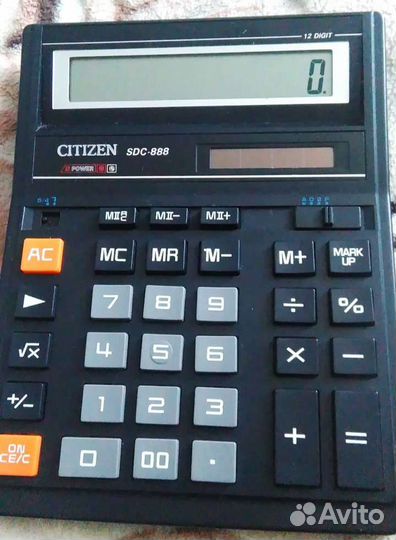 Калькулятор Citizen sdc-888s
