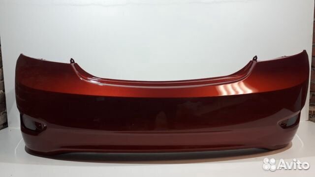 Бампер задний на Хендэ Солярис 2012 седан