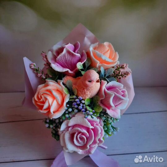 Букет из мыла ручной работы