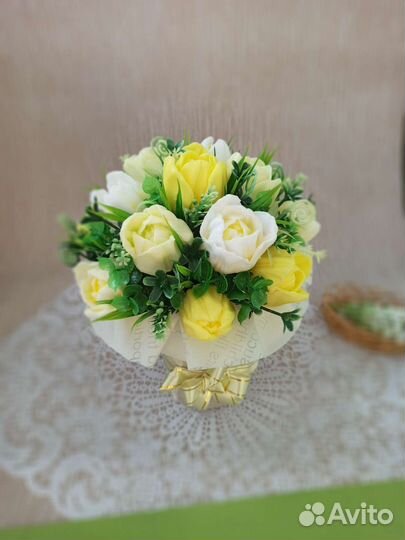 Букет цветов из мыла