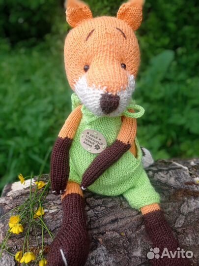 Лисëнок#лиса#вязаная игрушка