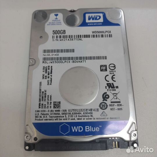 Жесткий диск для ноутбука 500 гб wd