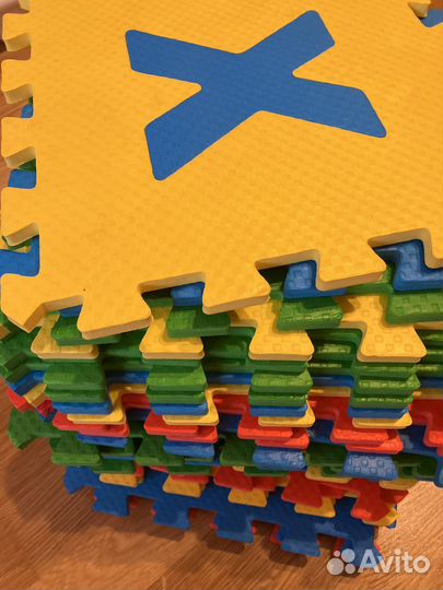 Мягкий коврик пазл буквы