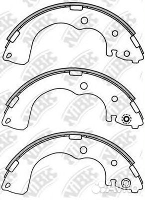 Комплект тормозных колодок FN3402 nibk