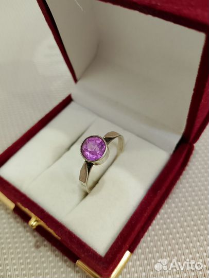 Кольцо серебро 875 с Александритом