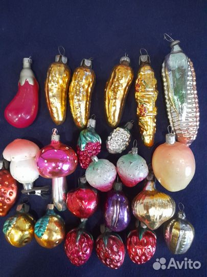 Елочные игрушки времен СССР
