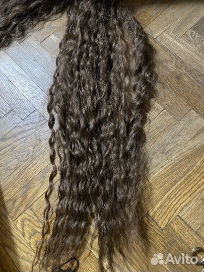 Волосы для наращивания 60 см волна