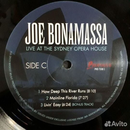 Виниловая пластинка Joe Bonamassa — live AT THE si