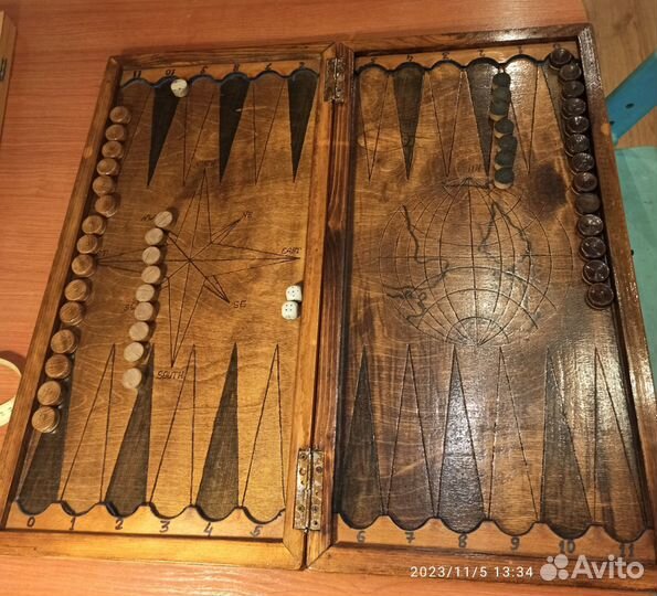 Нарды ручной работы бу