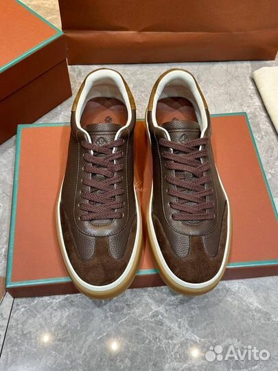 Кеды Loro Piana Tennis Walk кожа и замша