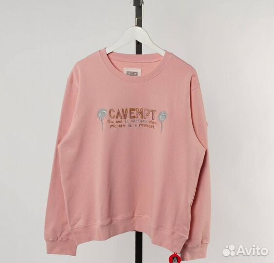 Свитшот розовый cavempt нежный новый