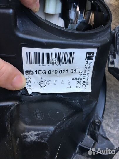 Фары и противотуманные фары для opel astra j