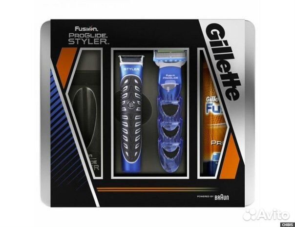 Раритет набор Gillette Fusion ProGlide styler+8кас