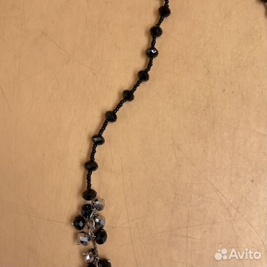 Бусы ожерелье стекло винтаж украшение на шею СССР