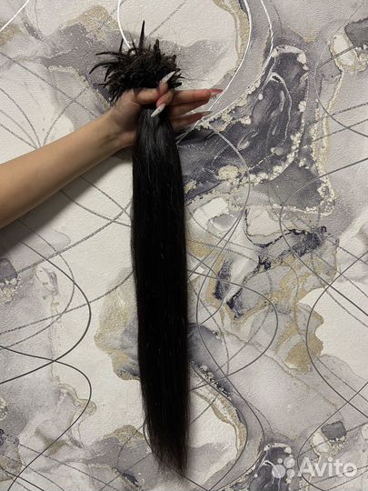 Волосы для наращивания 60 см бу
