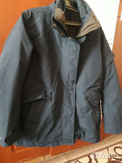 Куртка зимняя+весна 50р. Две в одной, Тёмно синяя