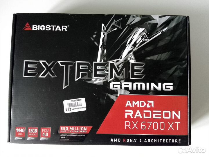 Видеокарта Biostar AMD RX 6700 XT Нe-OC 12g новая