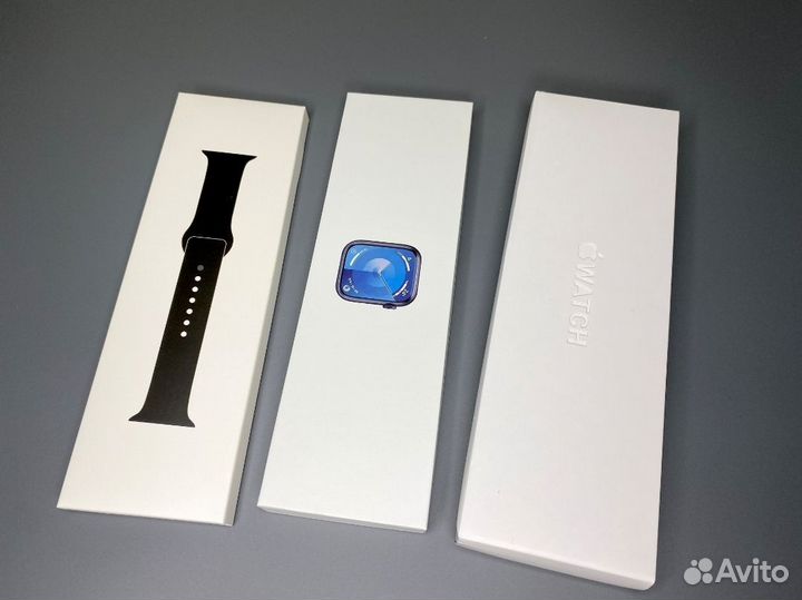 Apple watch 9(Black) с яблоком