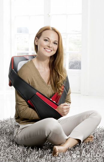 Массажная подушка с дополнительными ремнями