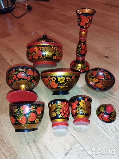 Наборы деревянной посуды СССР