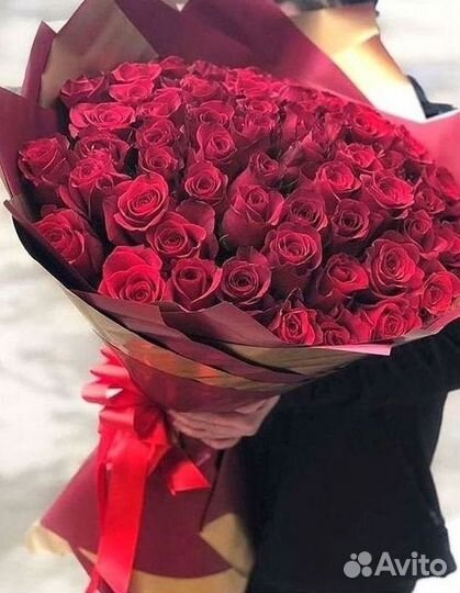 Букет роз 101 роза 51 роза