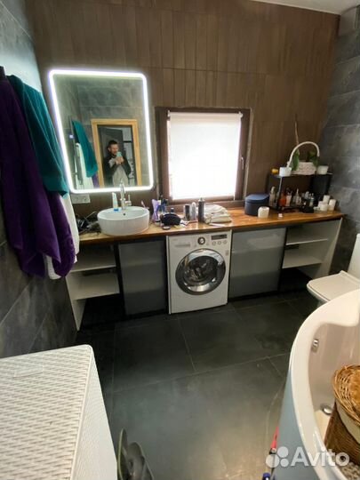 Влагостойкая мебель/ тумба в ванную с дверями купе