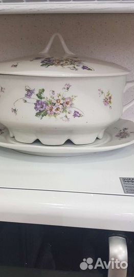 Супница и блюдо М.С.Кузнецов