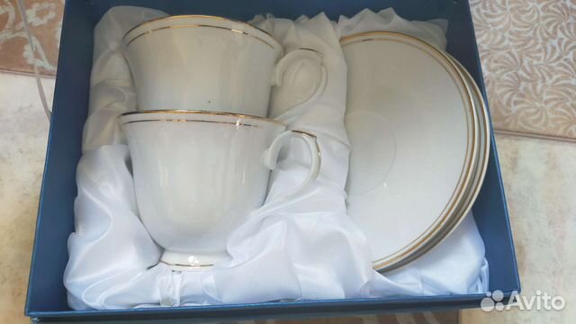 Чайная пара новая в подарочной упаковке