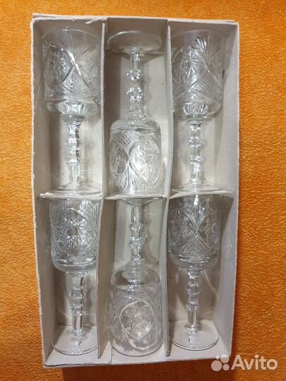 Фужеры менажница хрустальные СССР