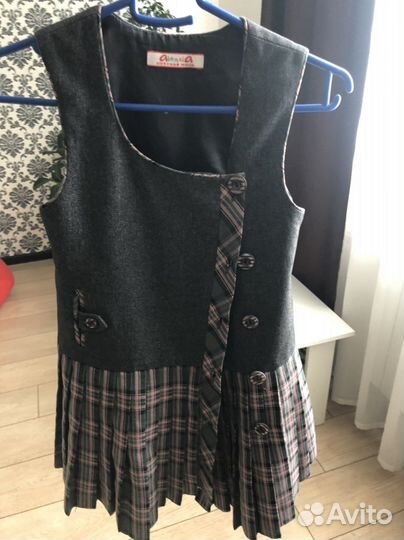 Форма серо- розовая 134-140 размер