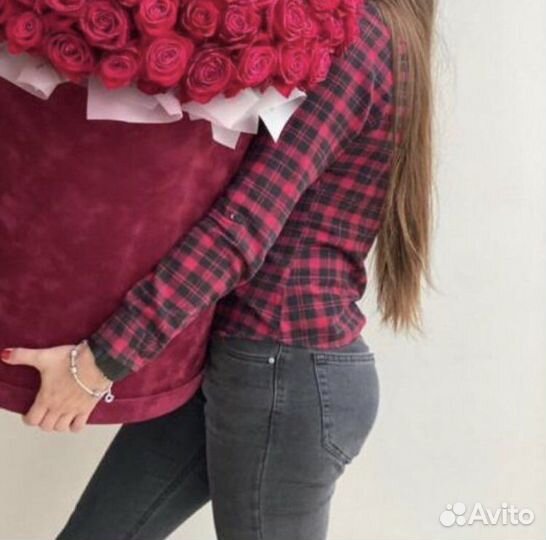 Розы 101 штука в цилиндре