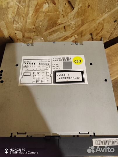 Штатная магнитола Volkswagen Tiguan 1