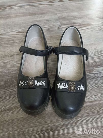 Туфли для девочки 30 размер черные