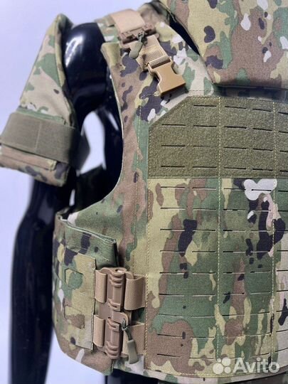 Бронежилет штурмовой тактический с бронеплитами Бр