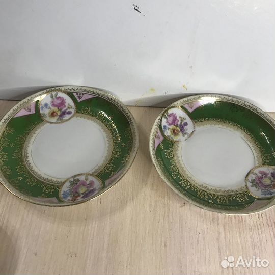 Чайные пары 1920 г. фарфортрест Клейма Агитация