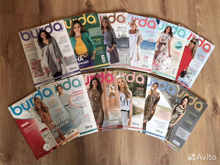 Журналы Burda 2012 год с выкройками 9 шт