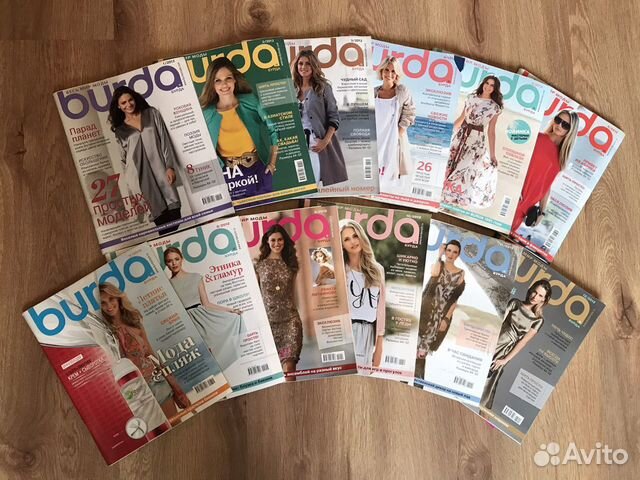 Журналы Burda 2012 год с выкройками 9 шт