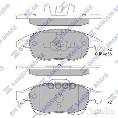 Колодки торм.пер. SP1825 Sangsin brake